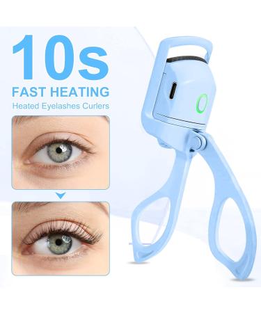 Heated Eyelash Curlers - Electric Curler with 2 Quick Heat Modes for Natural Long-Lasting Curls | Save Makeup Time - Buy Online on GoSupps.com