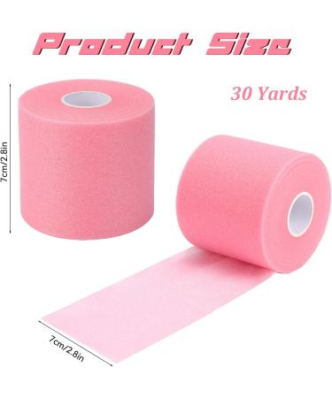 30 Yards Pink Pre Wrap Tape | Breathable Athletic UnderWrap for Ankle Wrist and Head - Perfect for Sports & Hair - Buy Online on GoSupps.com