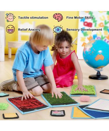 Joyreal Sensory Mats & Toys for Autism - 15 PCS Floor Tiles, Wall Toys, Bean Bags & Equipment for Kids. Tactile Play Activity Set - Buy Online on GoSupps.com