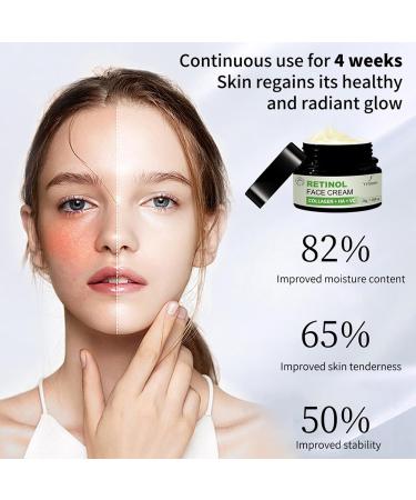 Retinol Face Cream Collagen Boost Face Moisturiser Firming Night Cream for Repair Anti Aging Face Cream for Women Deep Hydrating & Anti Wrinkle & Lift Sagging Skin Retinoid Cream-Smooth Fine LInes - Buy Online on GoSupps.com