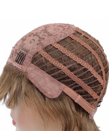 JOLNVCA Pixie Cut Short Brown Wigs for White Women - Blonde Mixed Brown - Buy Online on GoSupps.com