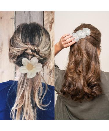 1 Piece Of Camellia Hair Clip 1 Piece Of Flower Hair Tie Handmade Hair Clip For Girls Flower Girl Hair Accessories Hair Clip For Girls Flower Hair Clip White Flower Hair Clip - Buy Online on GoSupps.com