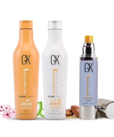 GK HAIR Coffret Shampooing & Apr s-Shampooing 240 ml avec Soin Sans Rin age 50 ml Soin Hydratant pour Cheveux Color s Protection Couleur Douceur et Contr le des Frisottis