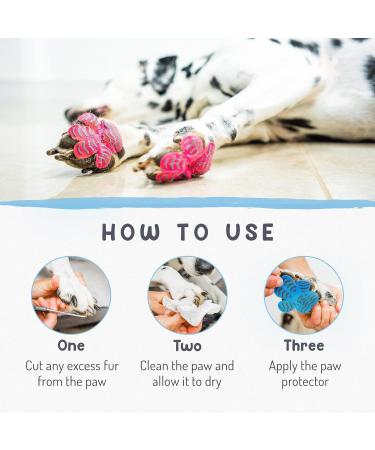 Dog Paw Grips - 24 Pack S - Indoor/Outdoor Paw Protectors for Slippery Floors - Self-Adhesive Traction Pads - Hypoallergenic Black - Buy Online on GoSupps.com