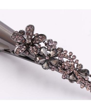 Minkissy Metal Hair Clips Metal Hair Clips 1Pc Large Alligator Hair Clips Rhinestone Duckbill Clips Crocodile Barrettes for Styling Hairdressing (Grey) Duckbill Hair Clips Duckbill Hair Clips - Buy Online on GoSupps.com