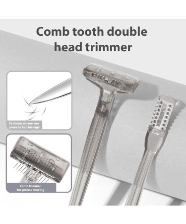 YUGSHNKFC 2 in 1 Nose Hair Trimmer Manual Nose Hair Cutter Double Head Rotating Nose Hair Trimmer Women and Men - Buy Online on GoSupps.com