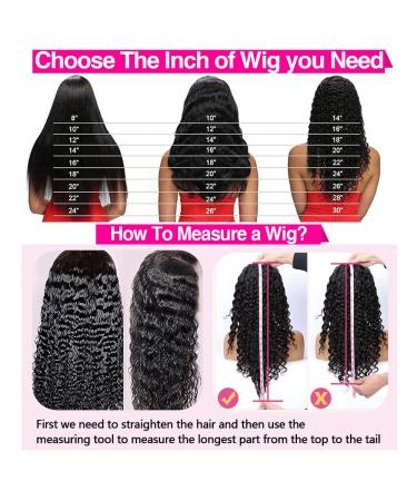 CHEETAHBEAUTY 30 Inch Deep Wave 13x6 HD Lace Front Wig | Brazilian 10A Grade Curly Human Hair Wig for Black Women - Pre Plucked with Baby Hair | 180% Density Natural Black - Buy Online on GoSupps.com