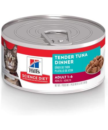 Hill's Science Diet Adult Canned Cat Food Tender Tuna Dinner 5.5 oz 24 Pack Wet cat Food & Adult Urinary & Hairball Control Canned Cat Food Savory Chicken Entr e 5.5 oz 24 Pack Wet cat Food - Buy Online on GoSupps.com