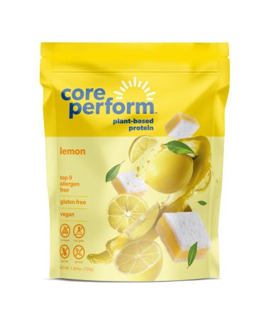 Core Perform's Low Fodmap Plant Based Protein Powder Vegan Sugar-Free Dairy Free and Gluten Free No Sugar or Artifical Additives Tailored for Women's Wellness (20 Servings Lemon) Lemon 1.63 Pound (Pack of 1)