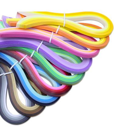 Zorfeter 9 Sets Multi-Color Quilling Paper Strips Kits 900 Strips 42 Colors  7mm Width  15 Length Paper Width: 7mm