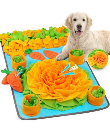 ZMUBB Large Snuffle Mat for Dogs with Dog Puzzle Toys Pet Foraging Mat and Interactive Ball Toys for Nose-Work Feeding Encourages Natural Foraging Skills