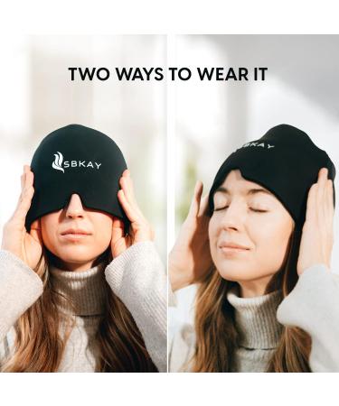 Comfortable Migraine Relief Cap | Gel Ice Head Wrap for Natural Hot/Cold Therapy - Headache & Stress Relief | One Size Fits All - Buy Online on GoSupps.com