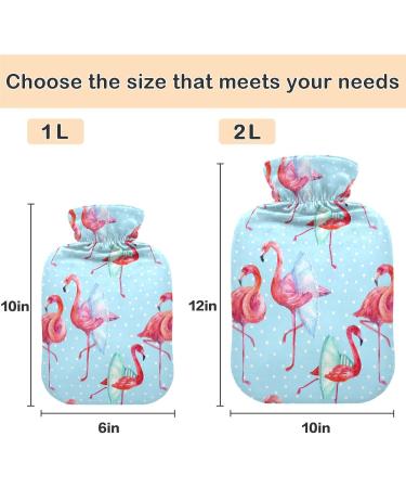 Buy Naanle Flamingos Ballet Dancer Hot Water Bottle 2L - Large Transparent Bottle for Bed | Hand Warmers Pain Relief & Heat Therapy - Buy Online on GoSupps.com