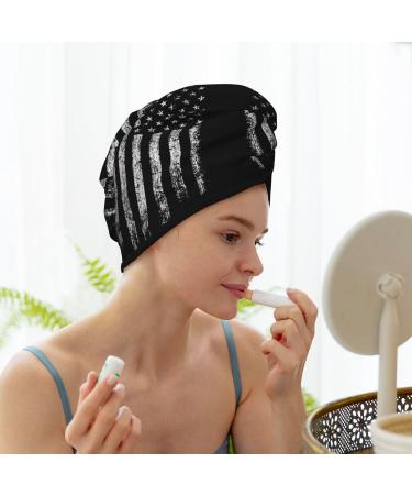American Camouflage Coral Velvet Dry Hair Cap | Quick-Dry Hair Towel Wrap for Travel & Home - Perfect for Men & Women - Buy Online on GoSupps.com