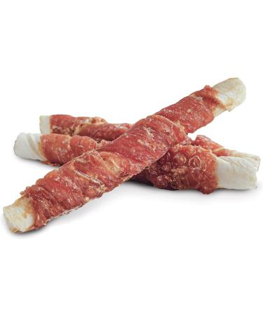 Dogit Snack Bar Rawhide Dog Treats Chicken-Wrapped Twists 4 pcs Dog Treats for Large Dogs Dog Chews Friandise Pour Chien Rawhide Dog Chews Gaterie Pour Chien - Buy Online on GoSupps.com