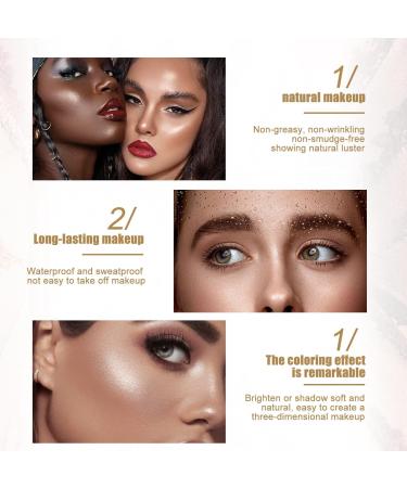 Mimore Highlighter Highlighter Makeup Highlighter Professional Makeup Highlighter Highlight Face Cream Shimmer Contour Stick Beauty Take Anywhere (#2) - Buy Online on GoSupps.com
