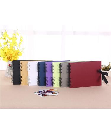 Vienrose Scrapbook Photo Album DIY Set - 80 Black Pages, Stickers, Pens | 11x8 Inches | Wedding Birthday Gift - Buy Online on GoSupps.com