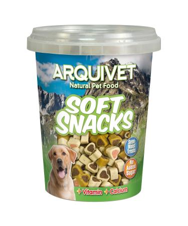 ARQUIVET Soft Snacks Hearts mix 300 g - Heart-shaped dog snacks - dog treats and rewards - complementary food