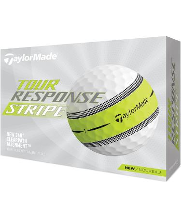TaylorMade 2022 Tour Response Stripe Golf Balls - 12 Pack - Buy Online on GoSupps.com