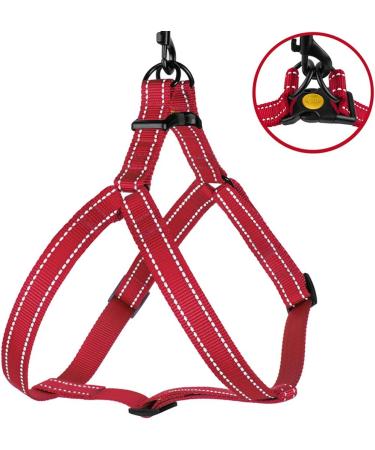 Collardirect Reflective Dog Harness | Adjustable Sizes S M L | Outdoor Walking for Dogs & Puppies | Available in Pink Black Red Purple Mint Green Orange Blue - Buy Online on GoSupps.com