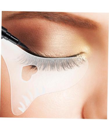 DRESSOOS Eyeliner Stamp Eye Makeup Tools Eye Makeup Aid Tool Eye Liner Stamps Eyeliner Mascara Shield Multifunctional Makeup Stencil Silicone Eyeliner Stencils Eye Shadow Silica Gel Eyelash 12.00X6.00X0.50CM As Shown - Buy Online on GoSupps.com