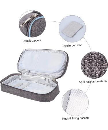 Healeved Portable Cooler 1pc Insulin Cooler Box Cooler Bag Ice Bag Portable Bag Cloth Blue Portable Protective Case Cooler Box Insulin Pen Cooler Blue 21X4.5X10cm - Buy Online on GoSupps.com