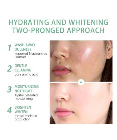 Brightening Facial Cleanser - Deep Cleanse Hydrate And Illuminate Skin Oil Control No Tightness Gentle Face Wash For All Skin Types(1PCS) 1 Count (Pack of 1) - Buy Online on GoSupps.com