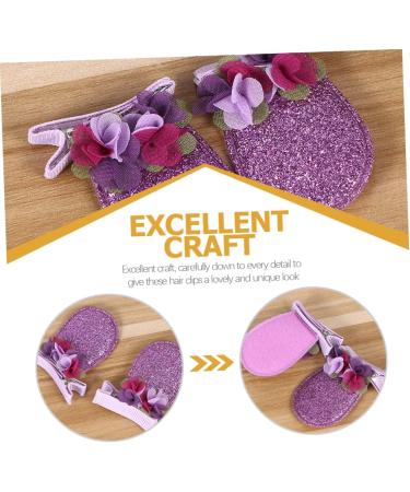 FOMIYES 6 Pairs Bunny Ear Hair Clip Animal Ear Hairpins Sequin Rabbit Hairclips Chinese New Year Hair Accessories Hair Accessories for Easter Child Non-woven Fabric Pair Clip Cute - Buy Online on GoSupps.com