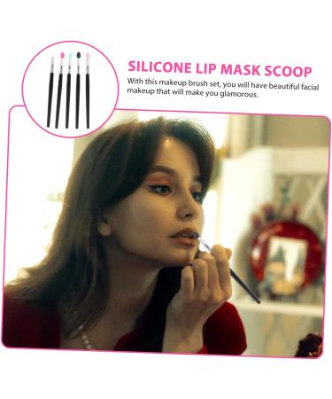 25 Pieces Silicone Eyeshadow Makeup Lipstick Lip Applicator Eyeshadow Applicator Sponge Makeup for Women Lipstick Applicator Forming Lip Brush - Buy Online on GoSupps.com