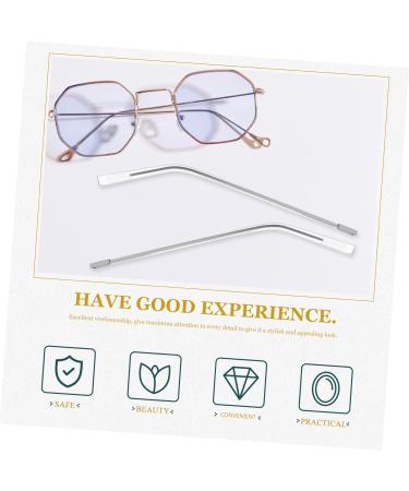 Universal Glasses Replacement Frames - BUIFULSIC 1 Pair of Silver Arms & Legs for Wood Glasses | Durable 12.5x0.3cm Replacement Bars for Halloween & Everyday Use - Buy Online on GoSupps.com