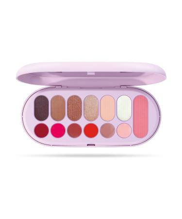 MICYS COMPANY SPA Pupa Make My Day Pocket Blush Lipsticks gloss and eye shadow 13 pieces for face eyes and lips perfect for home or travel available in 3 color variants 001 violet