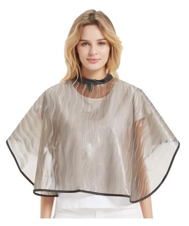 Short Makeup Comb Out Cape Bib Salon Hair Dye Shampoo Chemical Capes Waterproof