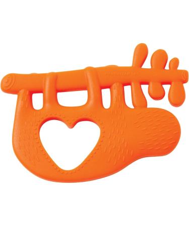 Manhattan Toy Animal Shapes Sloth Silicone Teether - Orange | Baby Teething Toy - Buy Online on GoSupps.com