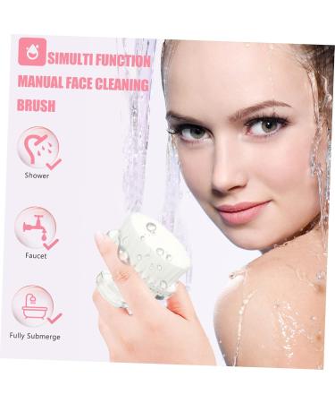 Angoily Cleansing Brush Face Scrub Brush Exfoliating Body Scrub Silicone Facial Brush Manual Brush Face Cleaning Brush Cleaning Electric Scrub Brush Deep Pore Daily Pores Pp White Crystal - Buy Online on GoSupps.com