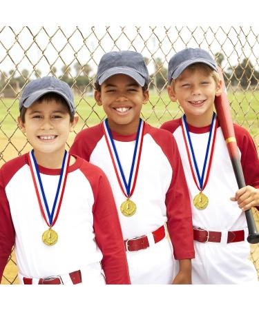 Juvale 6 Pack Gold 1st Place Medals - 15.5-Inch Ribbon for Sports Competitions - Buy Online on GoSupps.com