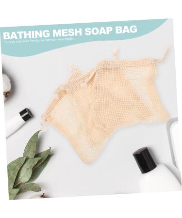 MUSISALY 16 Pcs Soap Storage Bag Shower Foaming Nets Exfoliating Soap Bar Body Bar Soap Cotton Linen - Buy Online on GoSupps.com