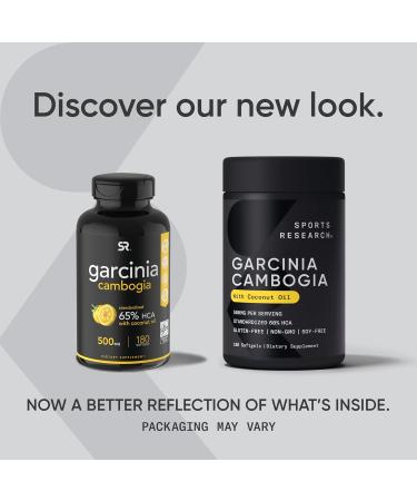 Garcinia Cambogia Extract (60% HCA) with Organic Coconut Oil | 180 Liquid Softgels - Non-GMO, Soy & Gluten Free - Buy Online on GoSupps.com