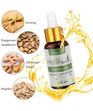 Natural Hair Growth Serum - Anti-Hair Loss & Thickening | Herbal Essence for Thinner Hair (30 ml) - Buy Online on GoSupps.com
