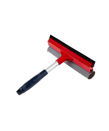 DSV Standard Professional All-Purpose Window Squeegee for Car Windshield, Shower Door, Boat | 2-in-1 Squeegee | Dual Side Blade Rubber & Scrubber Sponge | Aluminum Pole 20cm (8) - Buy Online on GoSupps.com
