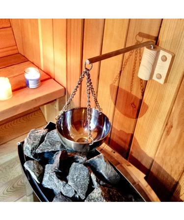 Sauna Oil Holder Sauna Aromatherapy Oil Holder Sauna Oil Cup Essential Oil Fragrance Diffuser Bowl Stainless Steel Sauna Bowl Spa Sauna Room Accessories for Sauna and Spa - Buy Online on GoSupps.com