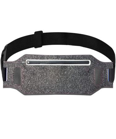 ANJ Outdoors Super Slim Water Resistant Money Belt, Running Belt for Women and Men, Expandable Phone Belt to Hold Cell Phones, Cards, and Money. Ideal Waist Bag Waist Pack for Travel, Sports and Yoga black