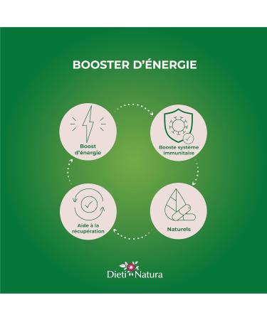 DIETI NATURA - Taurine And Vitamin C - Anti-Fatigue - Energy Booster - Natural Defense Support - Non-GMO & Gluten Free - Vegan - Made in France - 120 Capsules - Buy Online on GoSupps.com