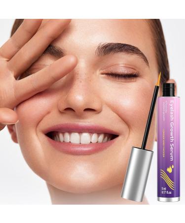 Premium Eyelash Growth Serum Thicker and Fuller Lashes Non-Irritating Formula- Purple - Buy Online on GoSupps.com