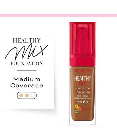 Bourjois Healthy Mix Anti-Fatigue Foundation in Cocoa 63 - 3ml - Buy Online on GoSupps.com