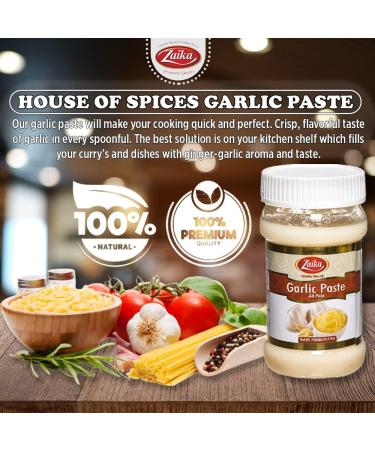 Zaika Pure Ginger Paste 26.5oz (750gm) Premium Quality Ginger Paste for Cooking Airtight Jar | Non-GMO | No Colors | Indian Origin Fresh Garlic All-Natural Ingredients (Ginger Paste) - Buy Online on GoSupps.com