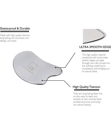 Titanium Gua Sha Scraping Massage Tool Set for Physical Therapy - Reduce Muscle Pain, Myofascial Release, Scar Tissue Breaking - 5 Piece Set - Buy Online on GoSupps.com