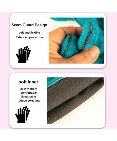 Animal Handling Gloves - Anti Bite Safety Gloves Pet Scratch Protection Gloves | Comfortable Pet Gloves Scratch and Bite Protection Gloves for Hawks Snakes and Other Re 60 Cm-green - Buy Online on GoSupps.com