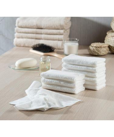 Sichler Beauty Microfiber Cloths - 10 Pack Facial Care Towels | White 30x30cm Microfiber Washcloths for Face Cleaning - Buy Online on GoSupps.com