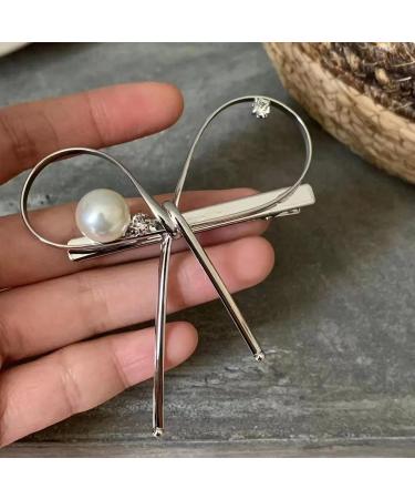 Electroplated Bowtie Hair Clip Hairpin Girl Metallic Hair Barrette Side Pin Clip Women Hair Ornaments Oh! - Buy Online on GoSupps.com
