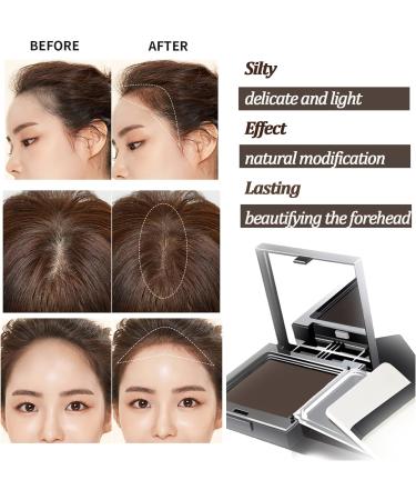 Instant Hairline Shadow Powder Cover Grey Hair for Hair Regrowth - Windproof & Sweatproof Root Concealer Long Lasting (Dark Brown) - Buy Online on GoSupps.com